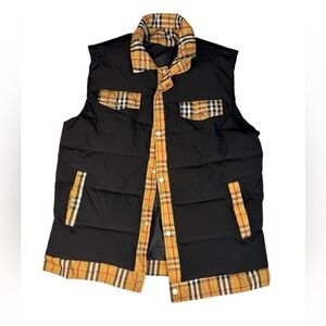 SHEIN Plaid Puffer Vest